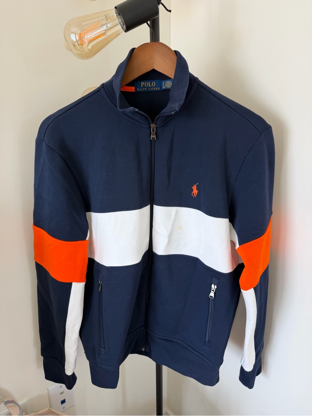 Ralph Lauren Navy Track Jacket Size S